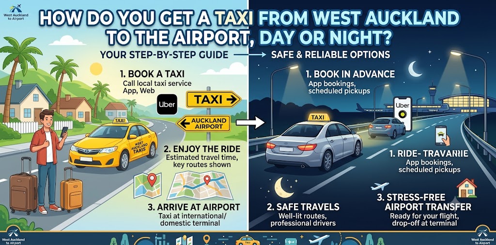 How Do You Get a Taxi From West Auckland to the Airport, Day or Night