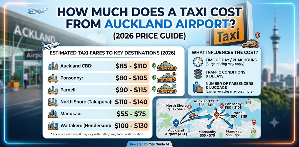 How Much Does a Taxi Cost From Auckland Airport