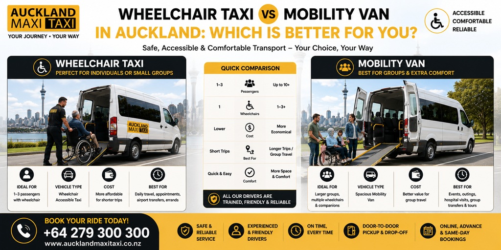 Wheelchair Taxi vs Mobility Van in Auckland
