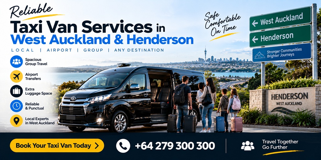 Reliable Taxi Van Services in West Auckland & Henderson